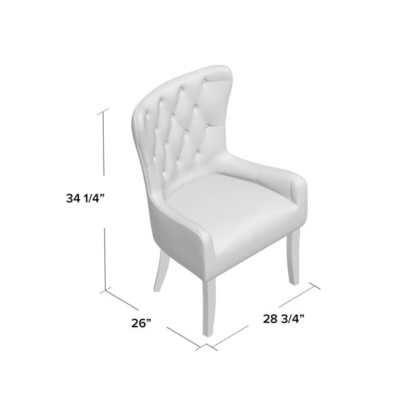 Christner 25.98 Wide Linen Armchair - Christner 25.98" Wide Linen
